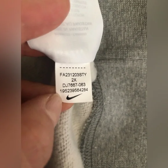 NEW Nike Women’s Grey Pullover Drop Shoulder Sweater 2X - Picture 11 of 11